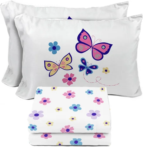 Vista 34 de Juego de sábanas para niños Sunny Side Up incluye sábanas y funda de almohada - 100% ropa de cama de microfibra y decoración para la habitación