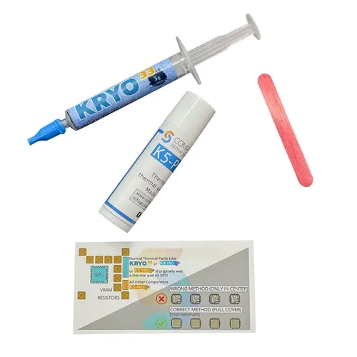 Vista 6 de Ultimate Repaste KIT K5 PRO 0.35 oz y KRYO33 0.11 oz Pasta térmica y almohadilla térmica de repuesto compatible con Apple iMac, Asus ROG, Acer