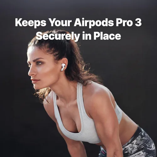 Vista 5 de XELASTEC - Reemplazo de 2 AirPods Pro 3 - Material adaptable al calor corporal, sello sin costuras, micro filtro de 12 agujeros, puntas