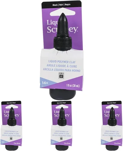 Vista 8 de Sculpey Liquid Sculpey - Arcilla líquida de polímero para horno, blanco, botella de 1 onza, ideal para joyas, vacaciones, bricolaje, medios mixtos