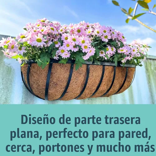 Vista 7 de LaLaGreen - Maceta rectangular de pared (24 pulgadas, paquete de 2) caja