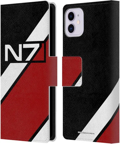 Vista 51 de Head Case Designs Officially Licensed EA Bioware Mass Effect Cerberus Logo Graphics Leather Wallet Case Compatible with Apple iPhone 7 Plus/iPhone 8