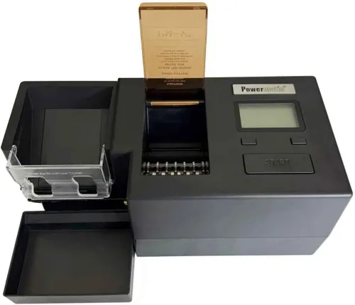 Vista 3 de Powermatic Máquina eléctrica del inyector del cigarrillo de V+ con la tolva del tabaco y el cargamento auto del tubo