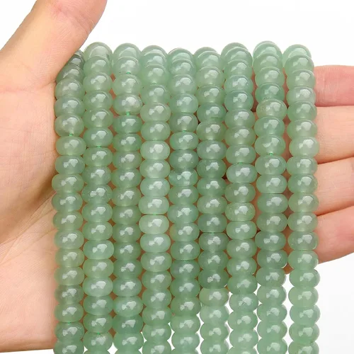 Vista 83 de BONNY BOXX 1 hebra (150 piezas) Cuentas naturales de turquesa africana de 2 * 4 mm, cuentas de disco de ábaco de piedra natural, cuentas sueltas