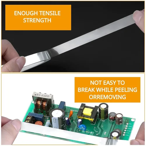 Vista 6 de YGAOHF Cinta de calor transparente para sublimación – 6 rollos de cinta transparente de transferencia de calor de alta temperatura, cinta de prensa