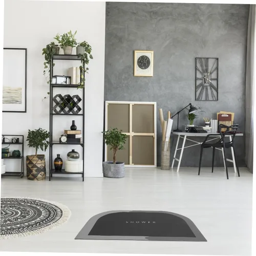 Vista 5 de Absorbent Non Slip Floor Mat for Bathroom and Entryway Super Absorbent Carpet Lightweight and Easy to Use Quick Drying for Living and Bedroom Grey