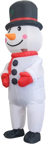 Vista 6 de Inflatable Gingerbread Man Costume Christmas Blow Up Costume Adult Inflatable Suit Gingerbread Man for Party