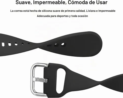 Vista 3 de Vanjua Bandas para Amazfit Active 2 / Bip 3 / 3 Pro Band mujeres hombres, Bip U Pro / Bip / Lite / S / S lite / U, correa de repuesto de silicona