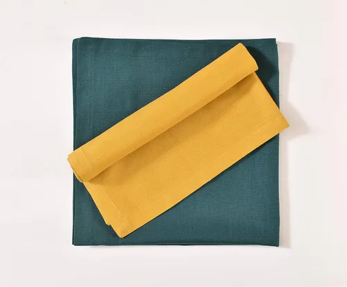 Vista 3 de Fingercraft Servilletas de tela multicolor - Juego de 12 servilletas de algodón puro para almuerzo y cena diarias - Regalo para fiestas