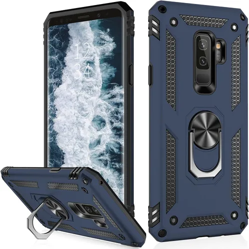 Vista 18 de IKAZZ Funda protectora para Galaxy S9, grado militar, a prueba de golpes, resistente, para pasar la prueba de caída de 16 pies con soporte