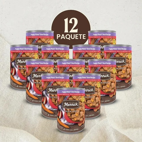 Vista 3 de Merrick Puppy Plate - Alimento húmedo para cachorros sin granos