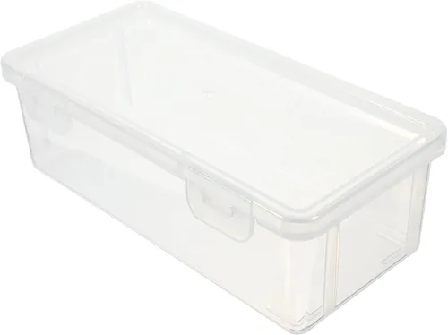 Vista 4 de Angoily Contenedor cuadrado de almacenamiento de alimentos, contenedor de plástico transparente hermético para alimentos, caja de pan tostada