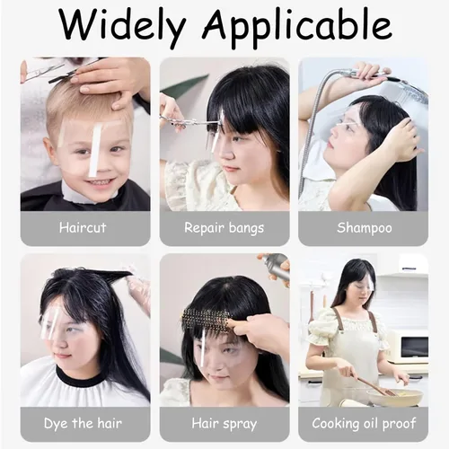 Vista 5 de 50 piezas de viseras de ducha para microblading, protectores faciales desechables con máscaras para ojos, para maquillaje, ideales para suministros