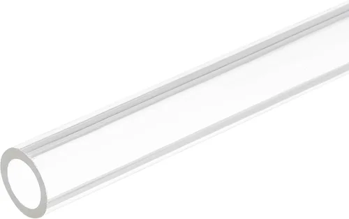 Vista 28 de MECCANIXITY Tubo de plástico rígido redondo transparente de acrílico 2 mm ID 4 mm OD 305 mm (12 ") para lámparas y linternas, sistema