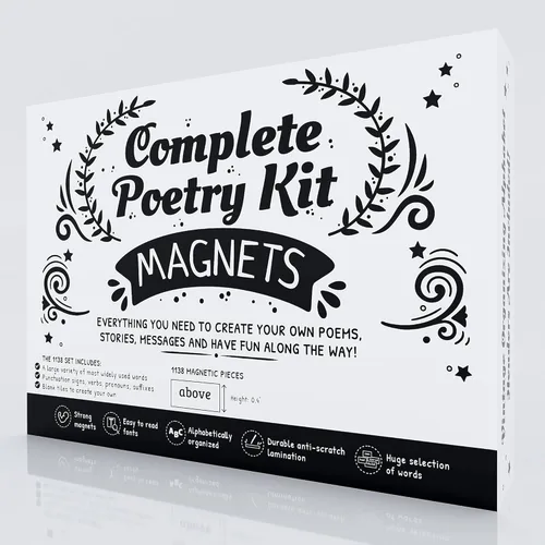 Vista 7 de 1138 PCS Complete Poetry Magnets Kit, Word Magnet for Fridge, Magnetic Words, Word Fridge Magnets, Sentence Building, Sentence Magnet to Write