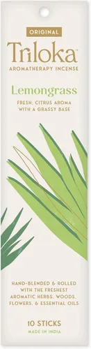 Vista 32 de Triloka Incienso original, rosa de noche, 10 varillas