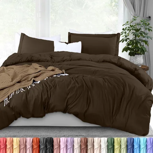 Vista 36 de Utopia Bedding Juego de funda de edredón tamaño individual - 2 piezas con cierre de cremallera - 1 funda de edredón 68X90 pulgadas y 1 funda de Beige