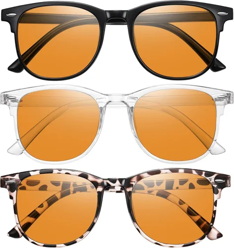 Okany Blue Light Blocking Glasses for Women Men, Round Computer Glasses, Anti-Glare/UV/Glare Gaming Glasses