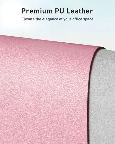 Vista 720 de Aothia Protector de escritorio de cuero, alfombrilla para mouse, alfombrilla de escritorio de oficina, 31.5 x 15.7 pulgadas, secante de escritorio