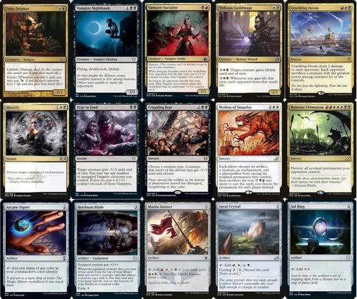 Vista 4 de Elite Mardu Vampire Commander Deck - Licia - Negro Rojo Blanco - EDH - 100 cartas - Magic The Gathering Deck - Muy fuerte