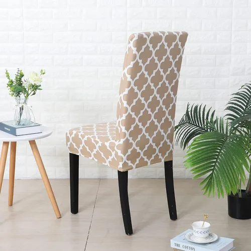Vista 12 de SPRINGRICO Juego de 4 fundas para sillas de comedor, fundas elásticas para sillas de comedor, de elastano lavables, fundas para sillas Parsons