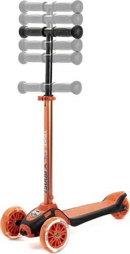 Vista 8 de Ybike GLX Boost Scooter con dirección ajustable y altura de manillar para niños de 2 a 13 años Naranja