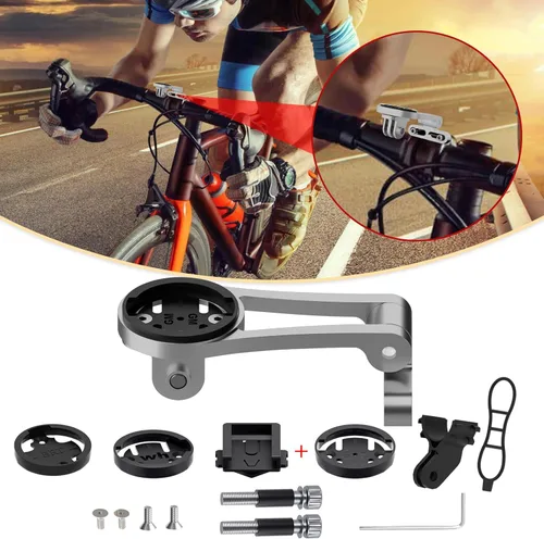 Vista 8 de Soporte de bicicleta ajustable delantero - Bicicleta para Garmin Extended Mountain Bike Computadora Road Mountain Cycling GPS Combo Extended Bike