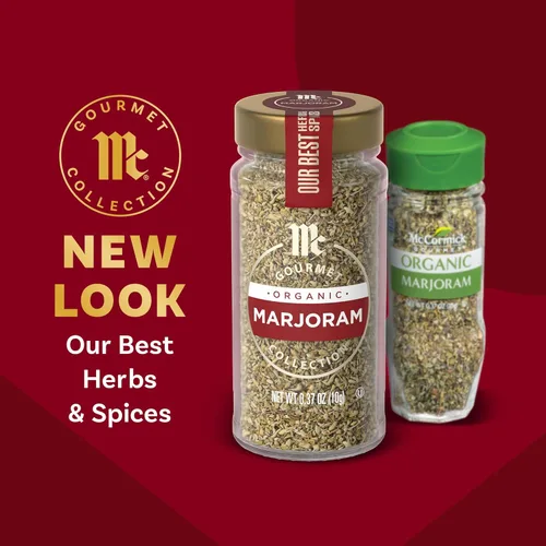 Vista 2 de McCormick Gourmet Mejorana orgánica, 0.37 onzas