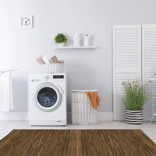 Vista 9 de Azulejos de espuma estampada de 3/8 de pulgada de grosor Forest Floor, tapetes de espuma de grano de madera entrelazados de primera calidad, piso