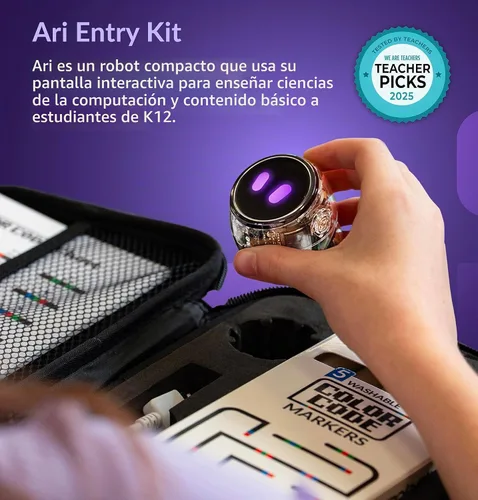 Vista 3 de Ozobot Ari 12 Bot Classroom Kit Edades 8-14 Codificación STEM para escuelas