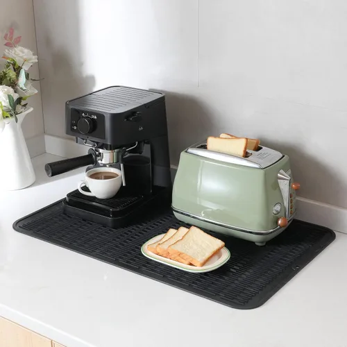 Vista 576 de MicoYang Alfombrilla de Silicona para Secar Platos de Múltiples Usos, Fácil de Limpiar, Ecológica, Alfombrilla de Silicona Resistente al Calor