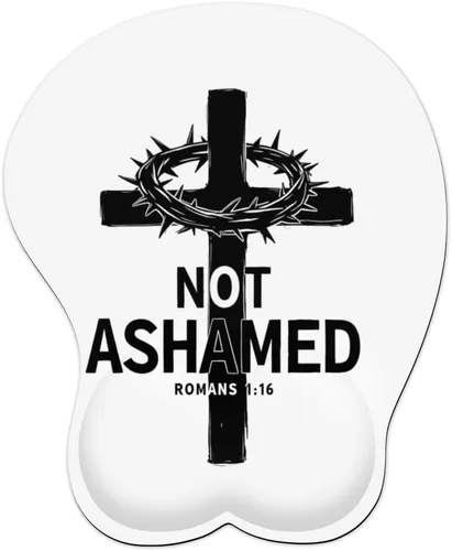 Vista 20 de Mousepad Blessed Religious Cross Ergonomic Wrist Support Non-Slip Base Mouse Mat with Wrist Rest Computer Mousemat for Desk Work Accessories Pad