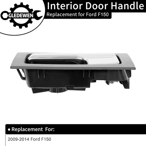 Vista 2 de Gledewen Manija de puerta interior, compatible con Ford F150 2009-2014, delantera/trasera interior izquierda del lado del conductor