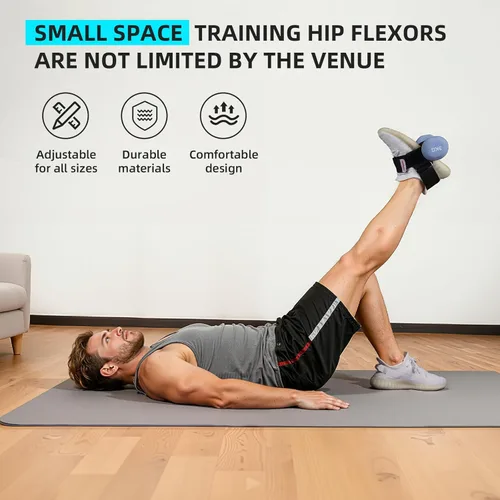 Vista 6 de Tbialis - Accesorio de pie para mancuernas original, resistente, duradero, práctico, para rizar el tobillo, ajustable, soporte