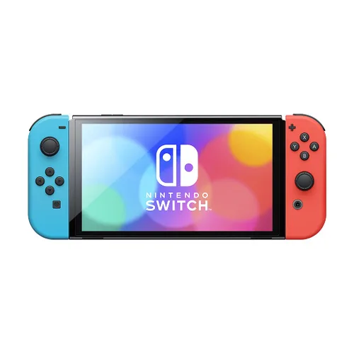 Vista 3 de Nintendo Switch OLED Model w Neon Red Neon Blue Joy-Con