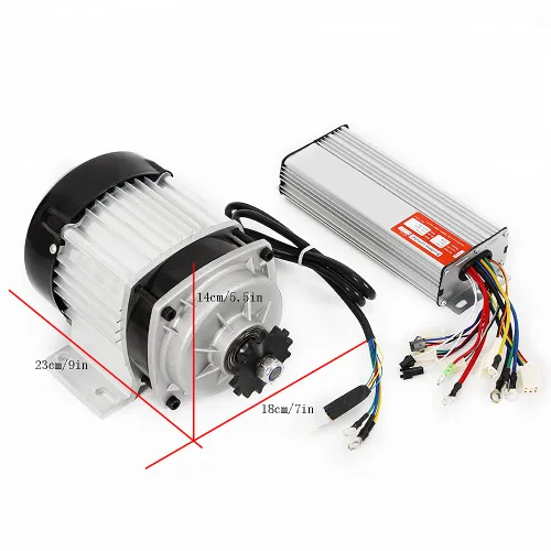 Vista 7 de Motor eléctrico sin escobillas, motor eléctrico sin escobillas de 48 V CC 750 W con controlador, kit de motor eléctrico sin escobillas, motor