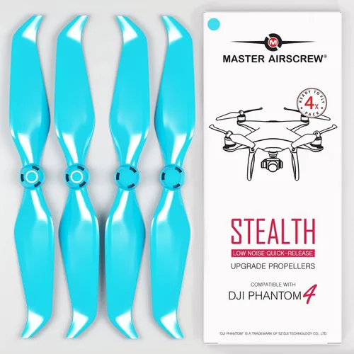 Vista 7 de Master Airscrew Hélices Stealth para DJI Phantom 4 - Negro, 4 piezas