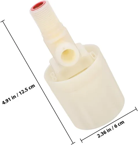Vista 2 de 2pcs Water Float Valve Set Traditional Inlet Float Valve for Water Tank Automatic Level Control with Threaded Connection Suitable for Livestock and