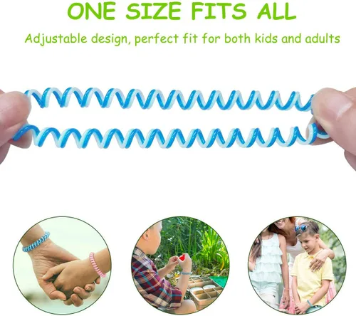 Vista 6 de BuggyBands Paquete de 120 calcomanías de parches de mosquitos para niños y adultos, calcomanías resellables con 2 pulseras de mosquitos, calcomanías