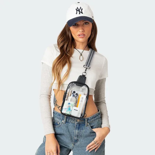 Vista 9 de LATMAP Bolsas transparentes con doble cremallera, aprobadas para estadios, riñoneras para mujeres y hombres, para eventos en estadios