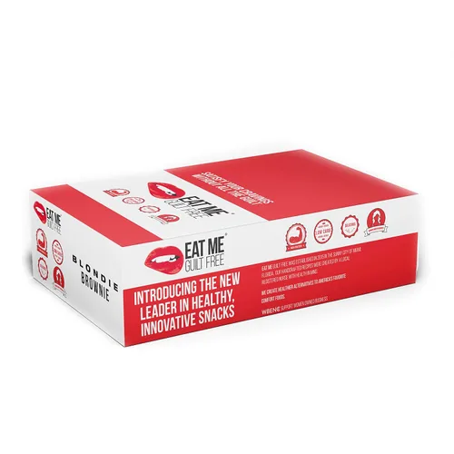 Vista 7 de Brownie alto en proteínas - Brownie Blondie (12 Brownies)