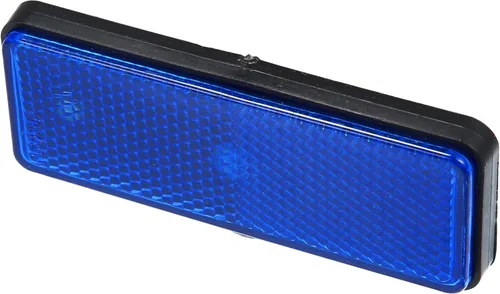 Vista 5 de X AUTOHAUX Reflector universal de forma rectangular para latas de basura de motocicleta, remolque, camión y bicicleta, 4 unidades, color azul