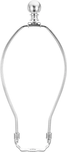 Vista 16 de PATIKIL Kit de arpa de lámpara de 6 pulgadas con remate, 1 juego de soporte de sombra desmontable, accesorios de iluminación de bricolaje