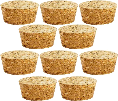 Vista 11 de 100 tapones de corcho cónicos de madera para vino, tapones de sellado reutilizables para botellas, bares, manualidades, accesorios de cocina