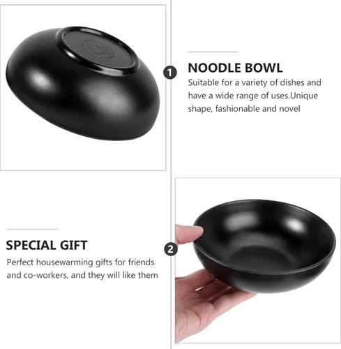 Vista 6 de BESTonZON Juego de 4 cuencos de ensalada Ramen para afeitar, recipientes de alimentos, tazones de sopa, cuencos para comida, tazón de fruta, tazón