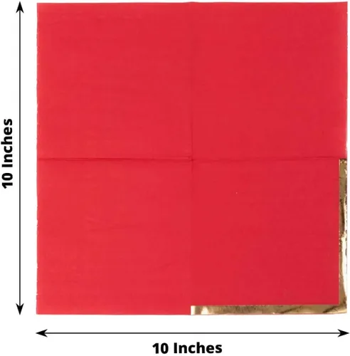 Vista 113 de Efavormart 50 Pack Servilletas de papel para fiestas de 2 capas suaves verde oliva con borde dorado de oro, servilletas para cenas, cócteles