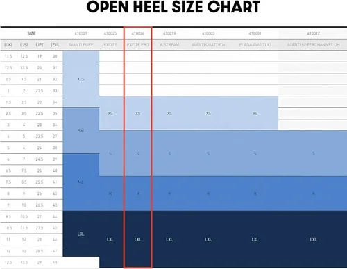 Vista 4 de Mares Excite Pro - Aletas de tacón abierto, color gris