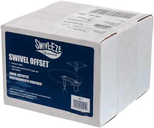 Vista 4 de Swivl-Eze 7062-3 Swivl-Eze Soporte de asiento de barco marino giratorio de 6 pulgadas de acero chapado en zinc