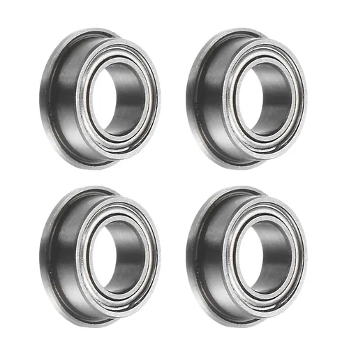 Vista 20 de uxcell MF52ZZ ensanchó el rodamiento de bolas, 4pcs 6.6x16.4x8.2 ft m acero cromado doble blindado ABEC1 cojinetes de brida