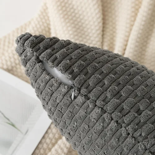 Vista 334 de Kevin Textile - Juego de 2 fundas de almohada decorativas de pana suave, estilo bohemio, a rayas, decoración del hogar para sofá, cama, sofá y sala